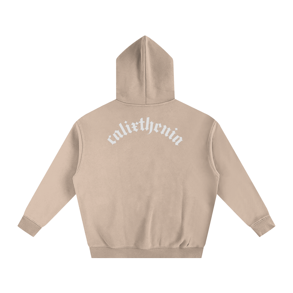 Renaissance Hoodie – Black oversized calisthenics sweatshirt with front graphic, street workout wear