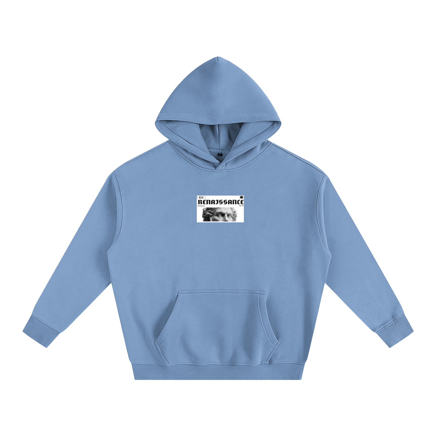 Renaissance Hoodie – Black oversized calisthenics sweatshirt with front graphic, street workout wear