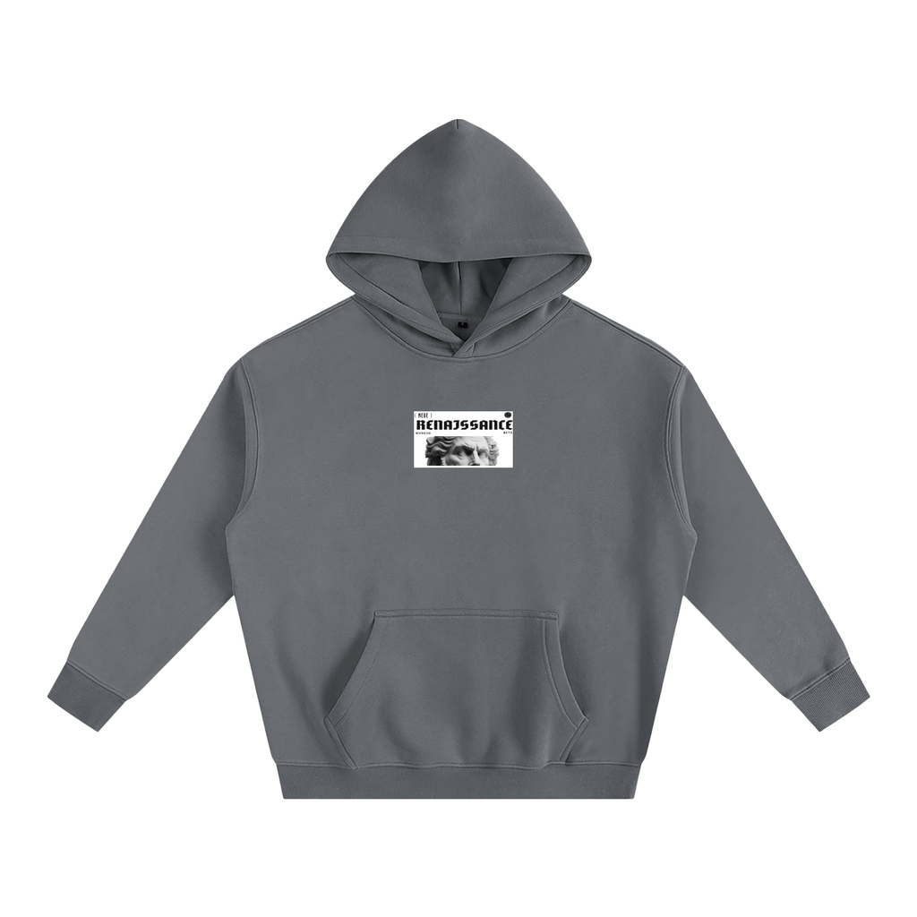 Renaissance Hoodie – Black oversized calisthenics sweatshirt with front graphic, street workout wear