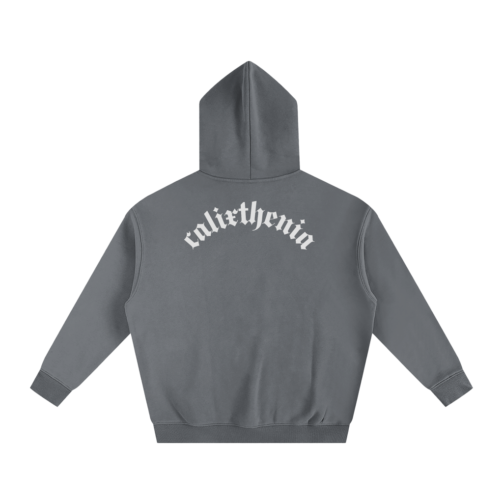 Renaissance Hoodie – Black oversized calisthenics sweatshirt with front graphic, street workout wear