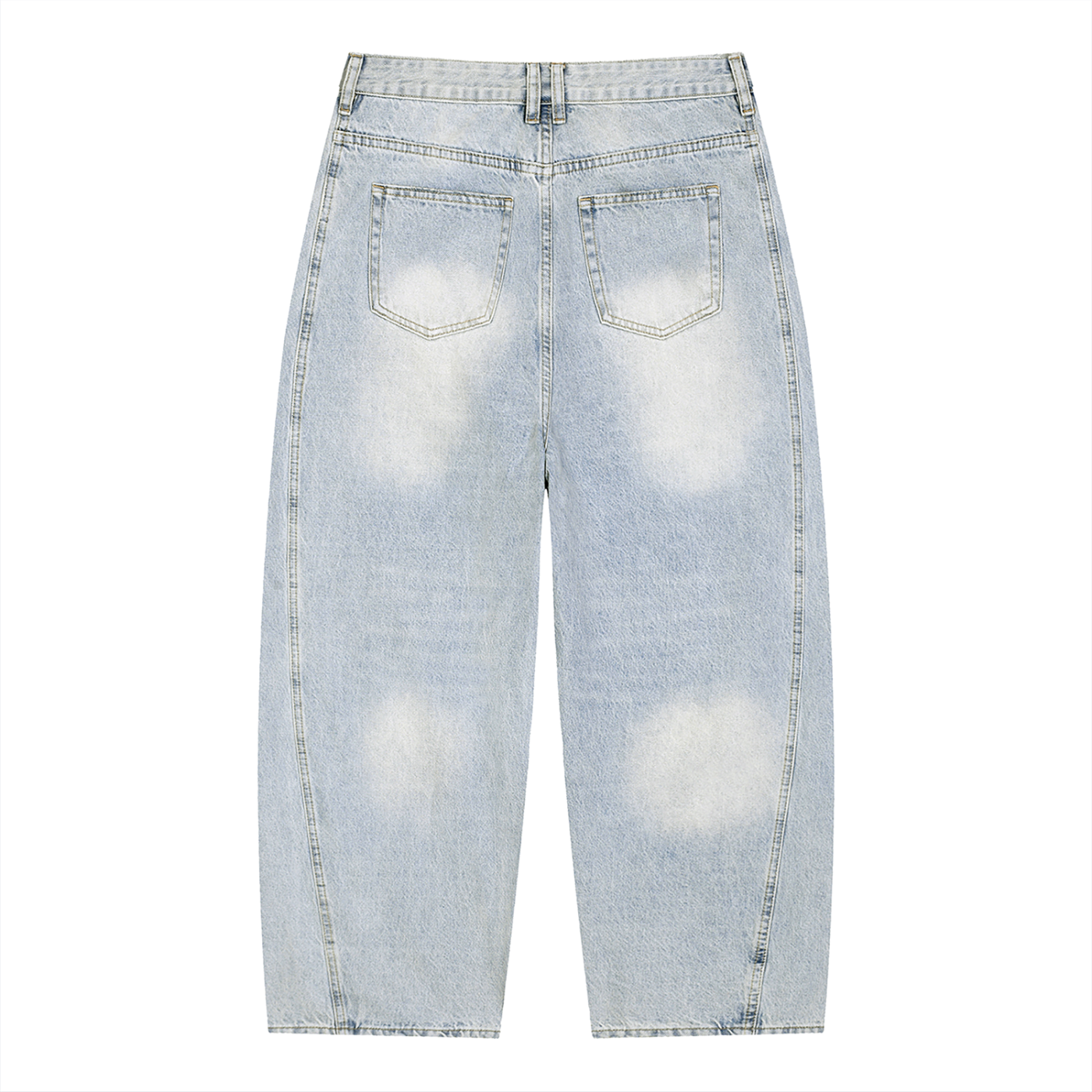 Foundation Denim – Dark wash calisthenics street workout jeans, relaxed fit urban streetwear