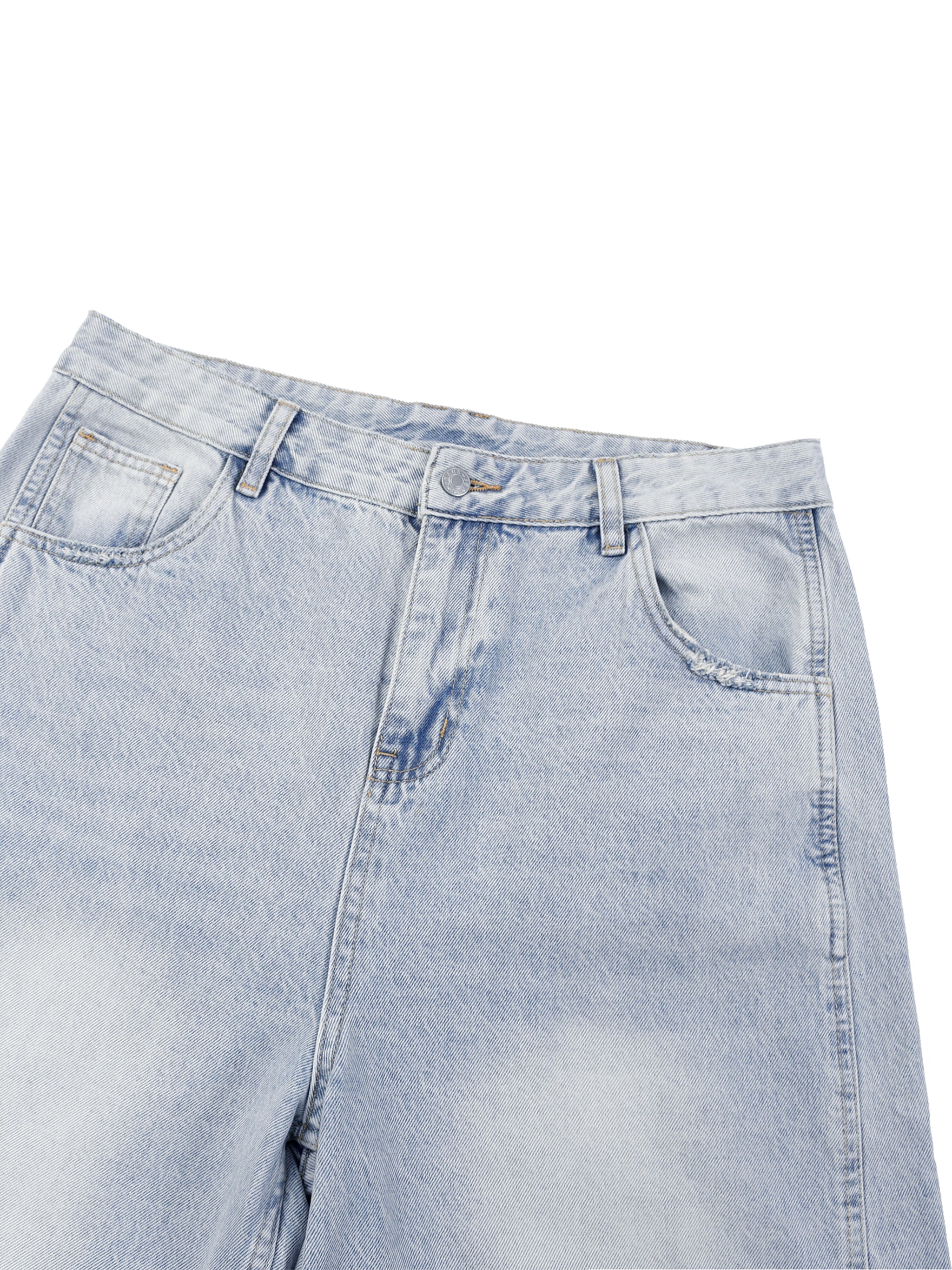 Foundation Denim – Dark wash calisthenics street workout jeans, relaxed fit urban streetwear