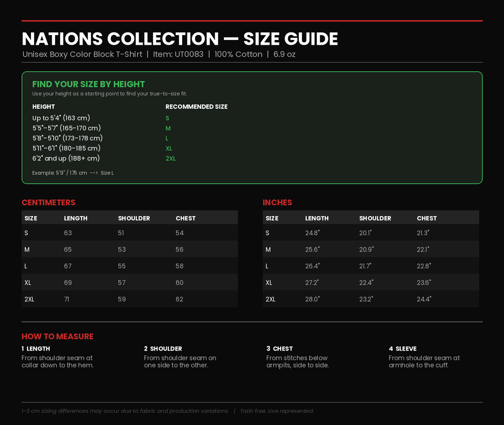 Calixthenia — size guide